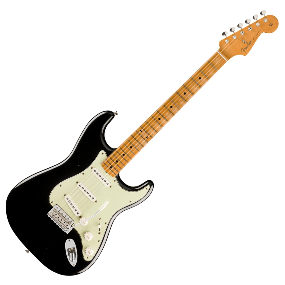 Fender Limited Edition Vintera II Road Worn 60s Stratocaster MN Black - Image 1