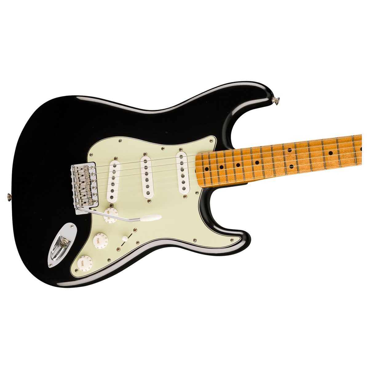 Fender Limited Edition Vintera II Road Worn 60s Stratocaster MN Black - Image 4