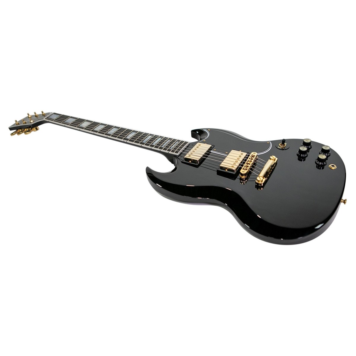 Gibson Custom SG Custom 2-Pickup Ebony Fingerboard Gloss Ebony #CS502200 - Image 2