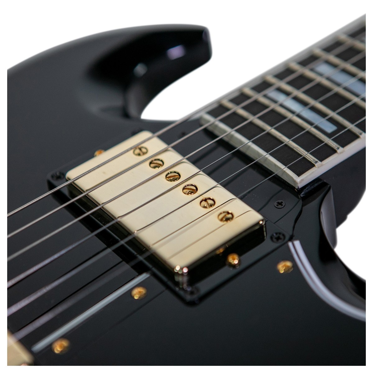 Gibson Custom SG Custom 2-Pickup Ebony Fingerboard Gloss Ebony #CS502200 - Image 4