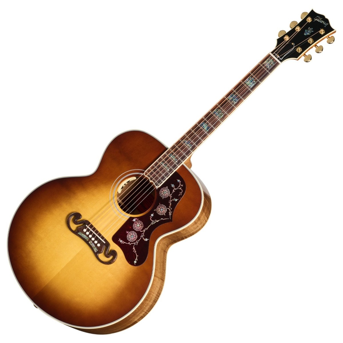 Gibson Custom SJ-200 Elegant Koa Honey Burst - Image 1