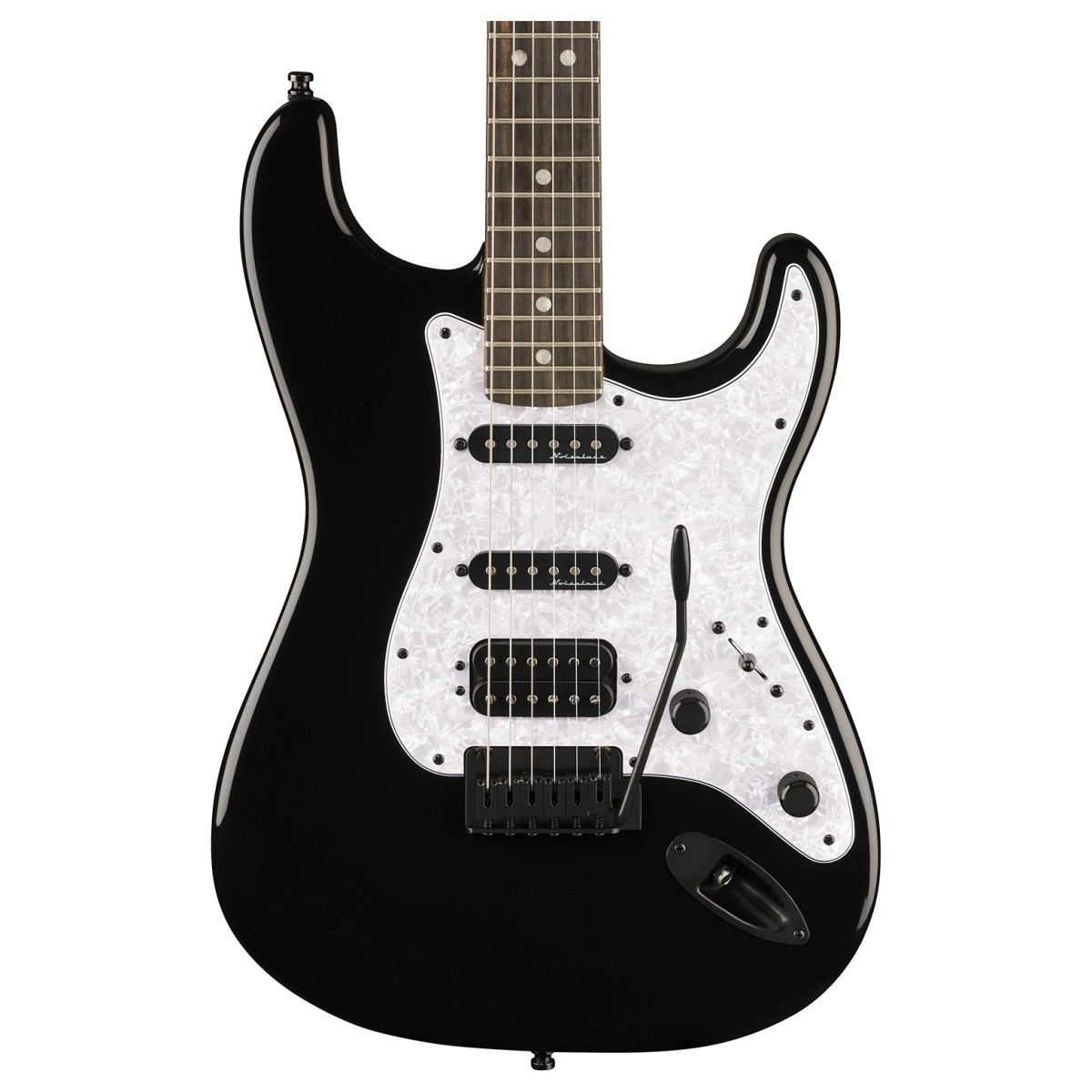 Fender Limited Edition Player Fusion Stratocaster HSS Ebony Fingerboard Black - Image 2