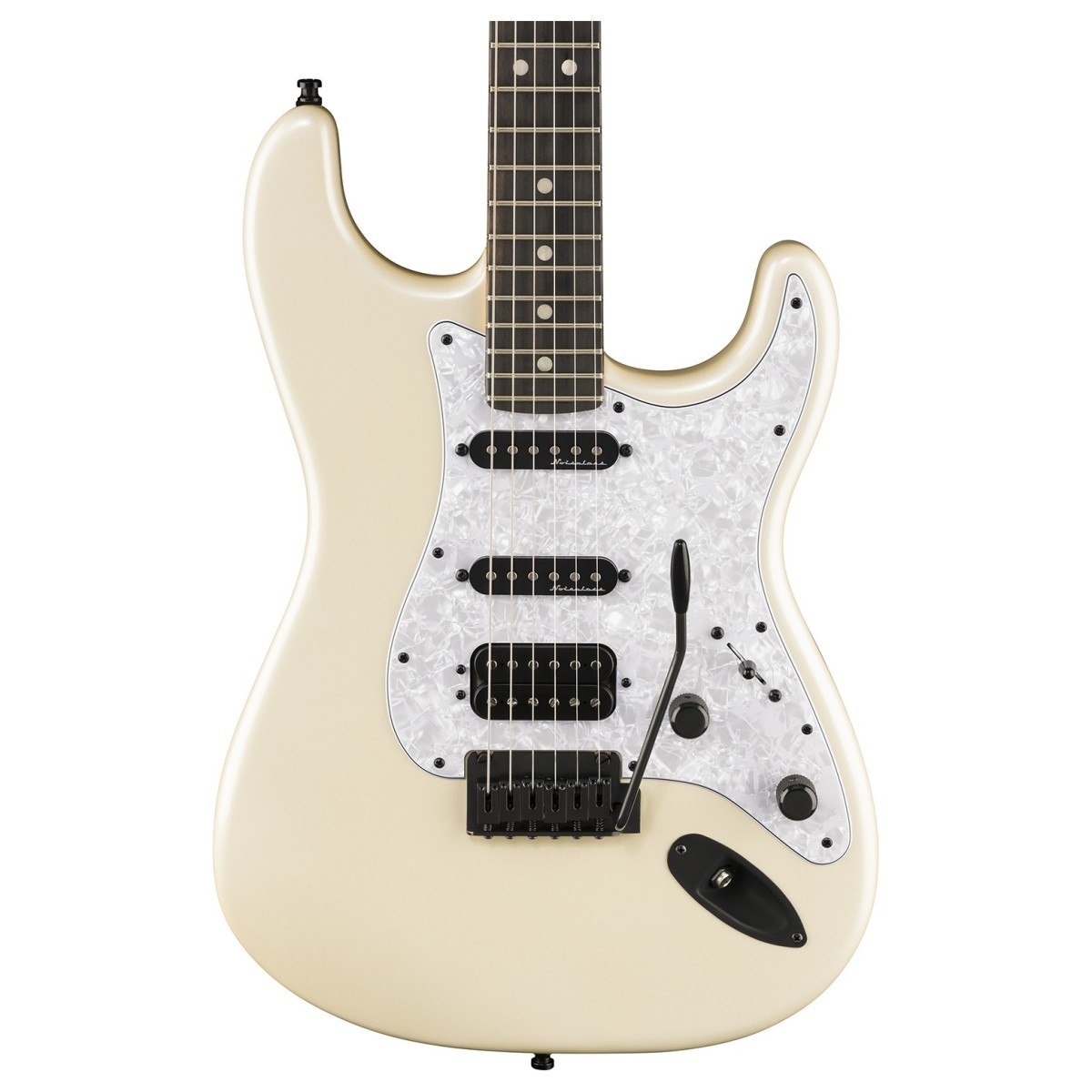 Fender Limited Edition Player Fusion Stratocaster HSS Ebony Fingerboard Olympic Pearl - Image 2