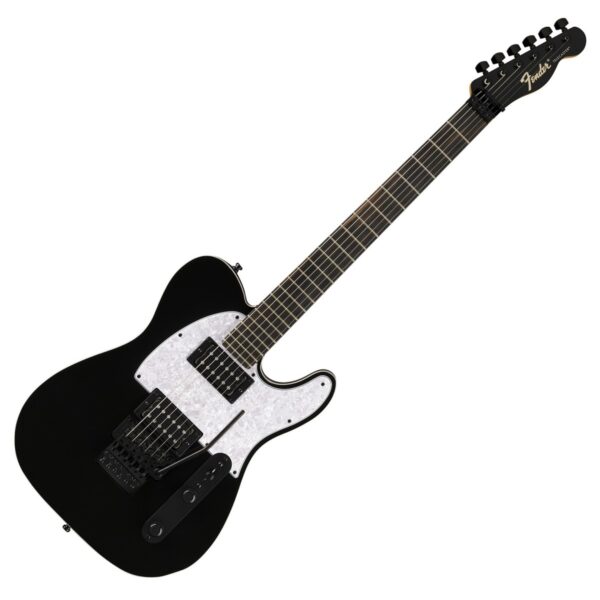 Fender Limited Edition Player Fusion Telecaster HH Floyd Rose Ebony Fingerboard Black - Image 1