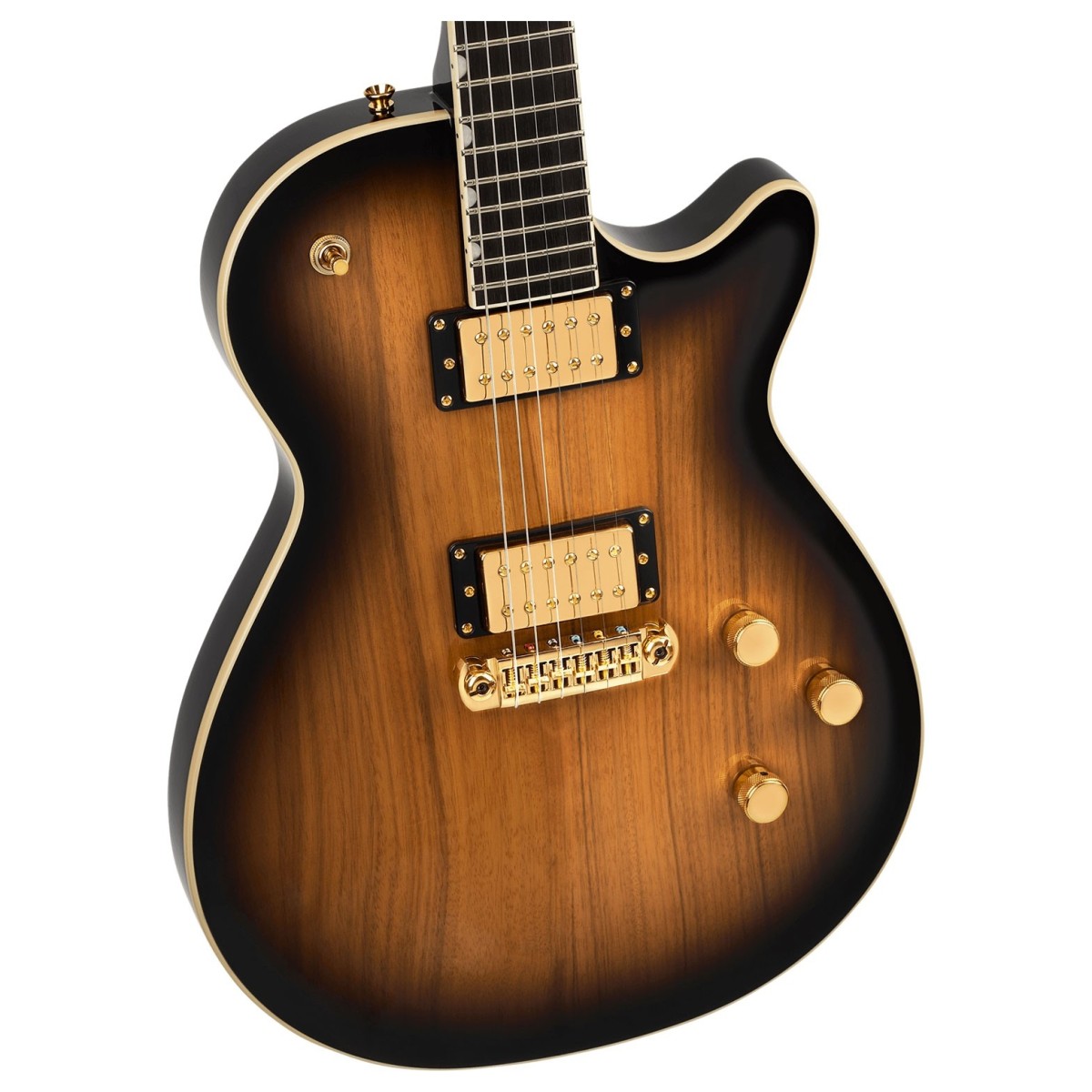 Gretsch Limited Edition Electromatic Black Limba Jet Ebony Fingerboard Sunburst - Image 3