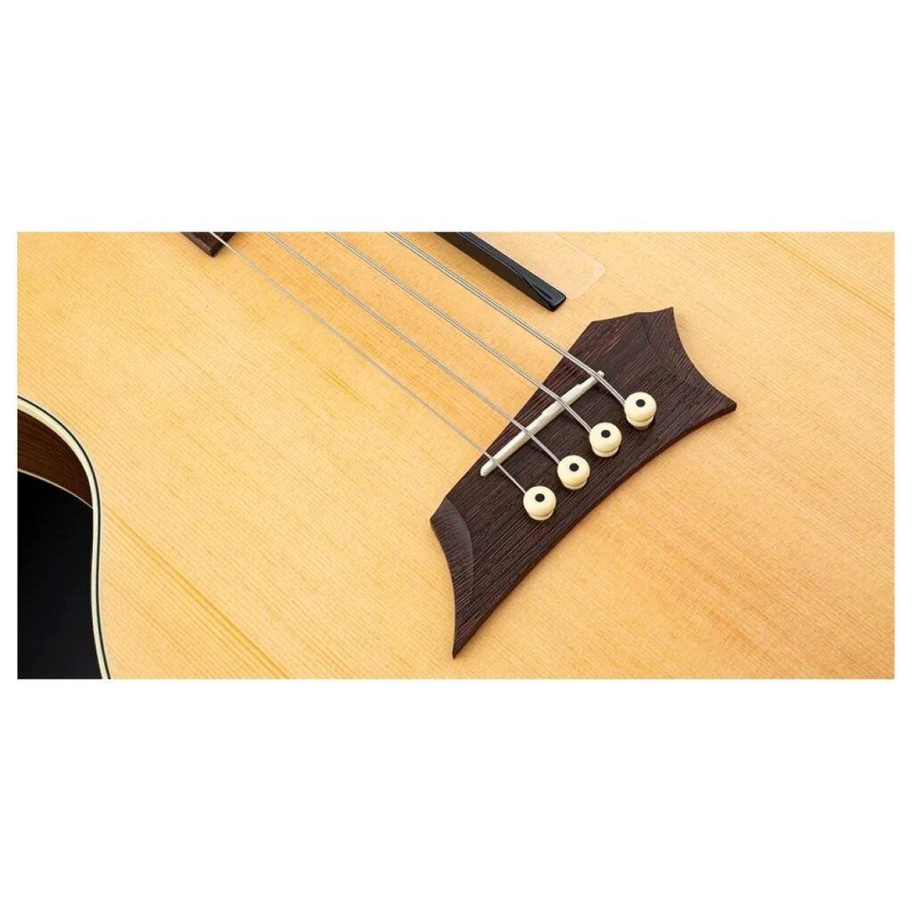 Warwick RockBass Alien Deluxe Hybrid Thinline Left Handed Acoustic Bass Natural