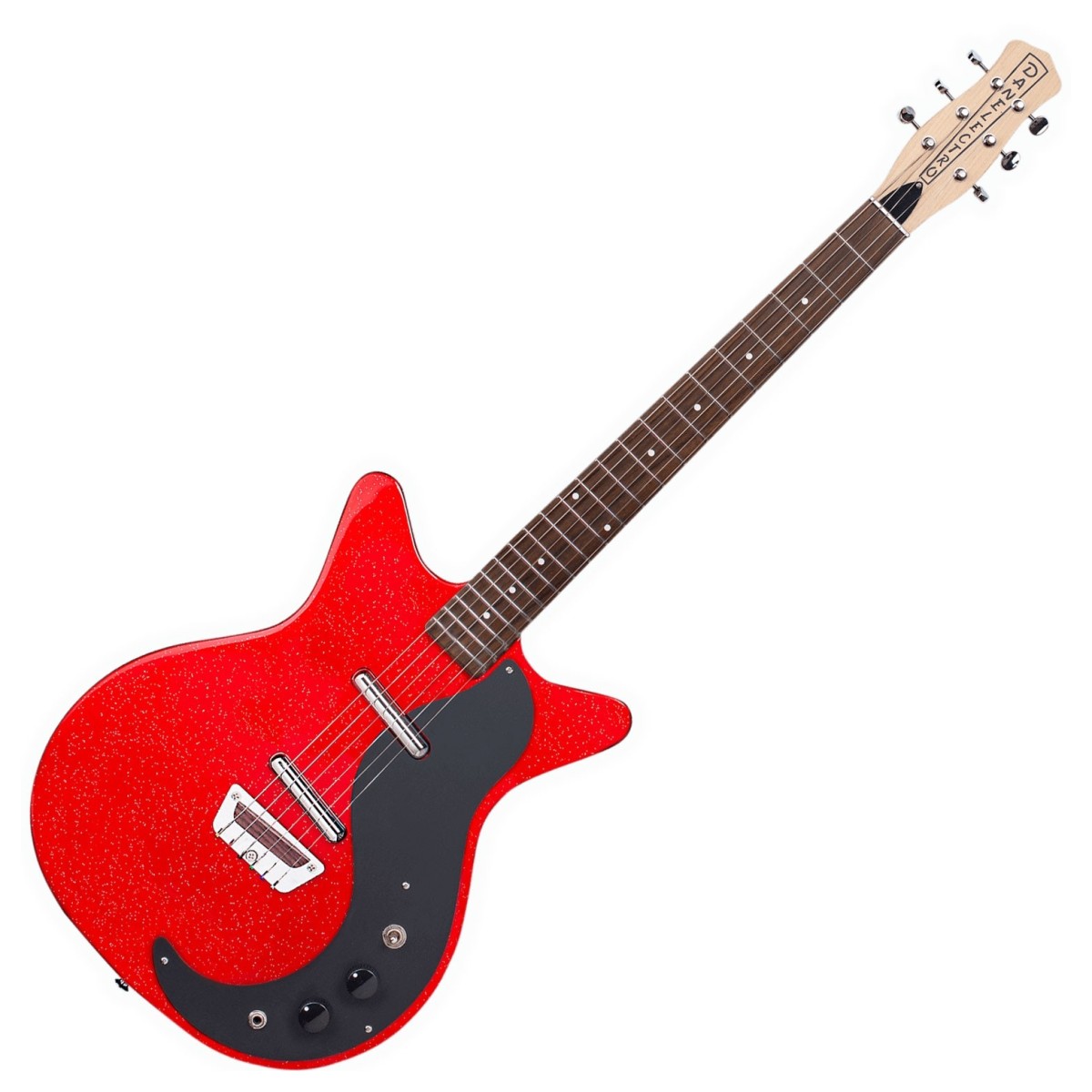 Danelectro Glitter 59 Red/Silver Glitter - Image 1