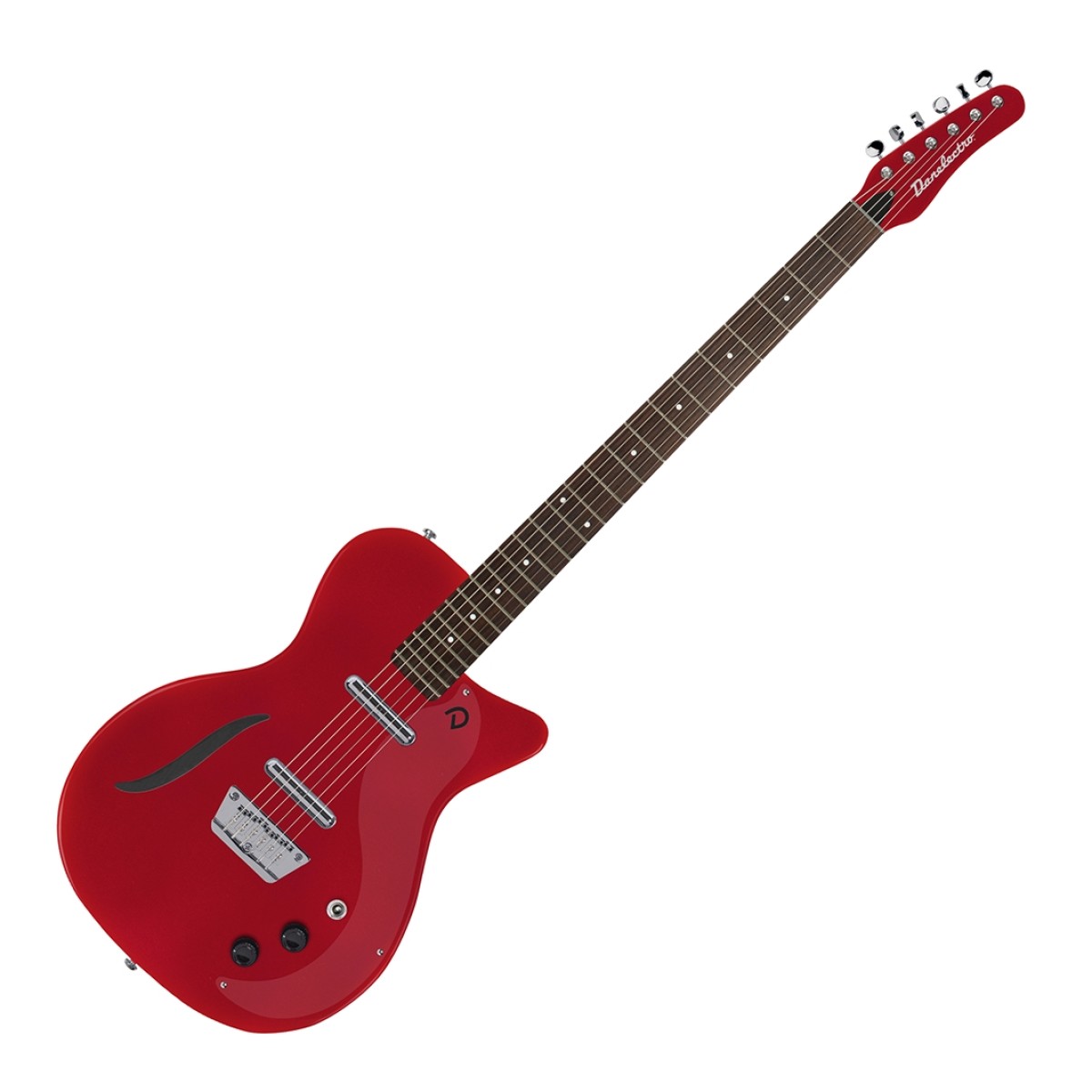 Danelectro Vintage Baritone Guitar Red Metallic - Image 1