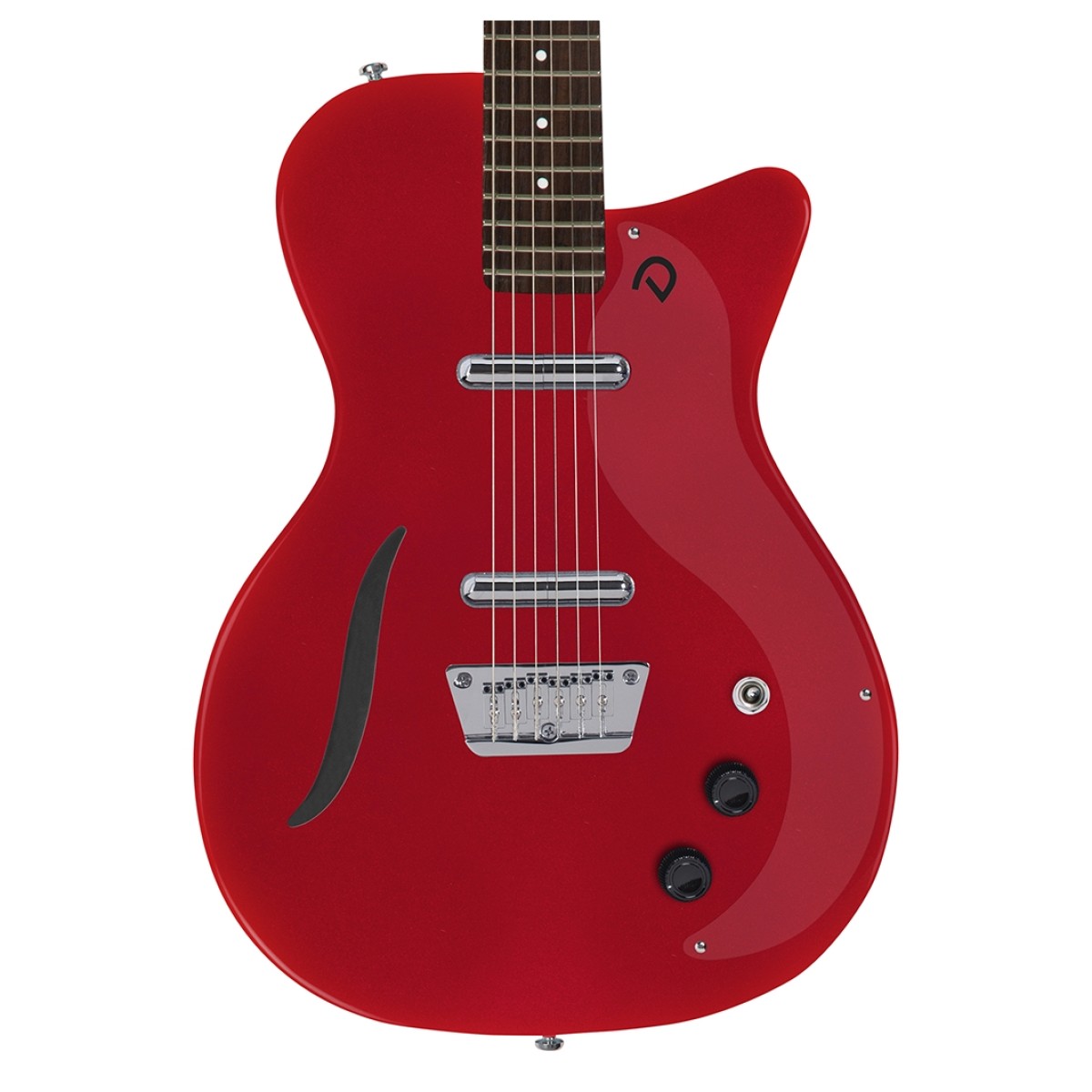Danelectro Vintage Baritone Guitar Red Metallic - Image 2