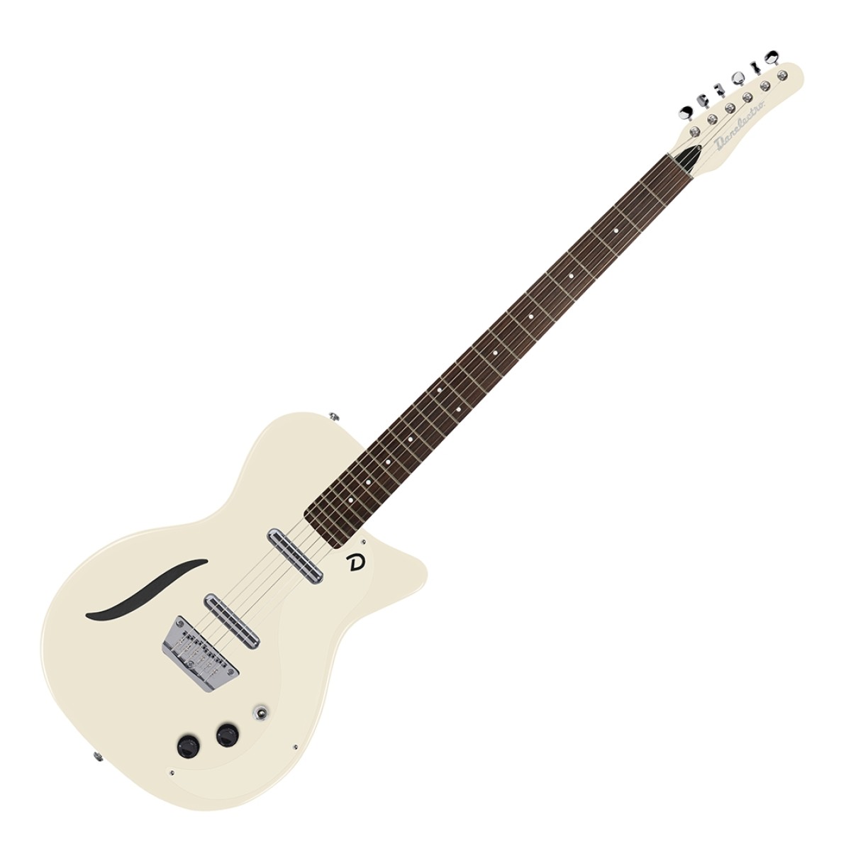 Danelectro Vintage Baritone Guitar Vintage White - Image 1