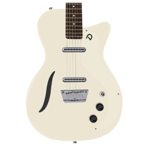 Danelectro Vintage Baritone Guitar Vintage White - Image 2