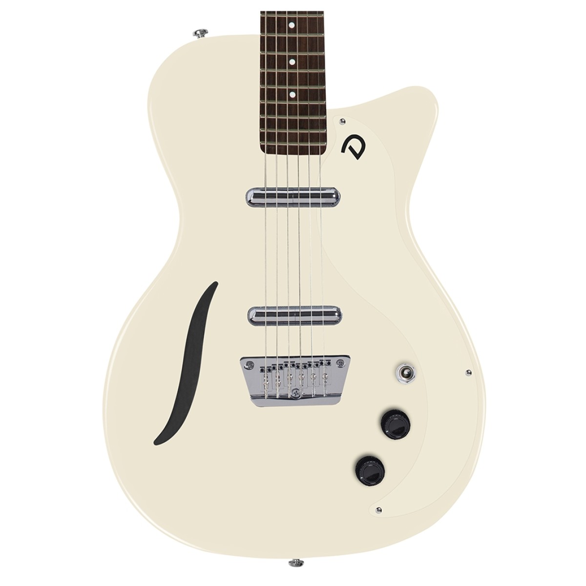Danelectro Vintage Baritone Guitar Vintage White - Image 2