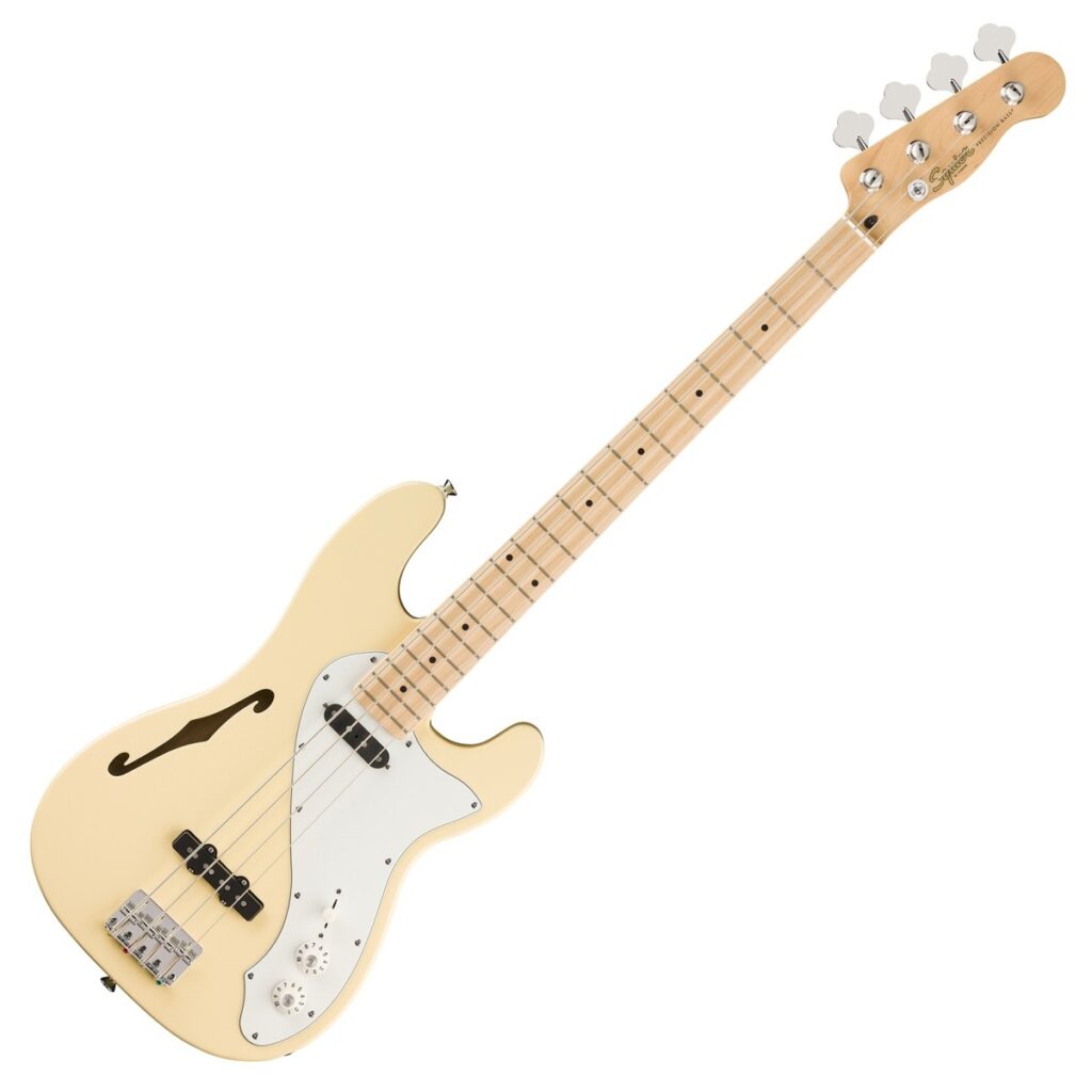Squier Paranormal Precision Bass Thinline SJ Vintage White