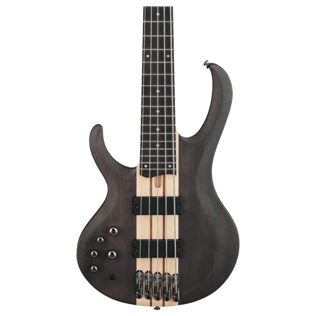 Ibanez BTB605L BTB 5 String Left Handed Trans Gray flat