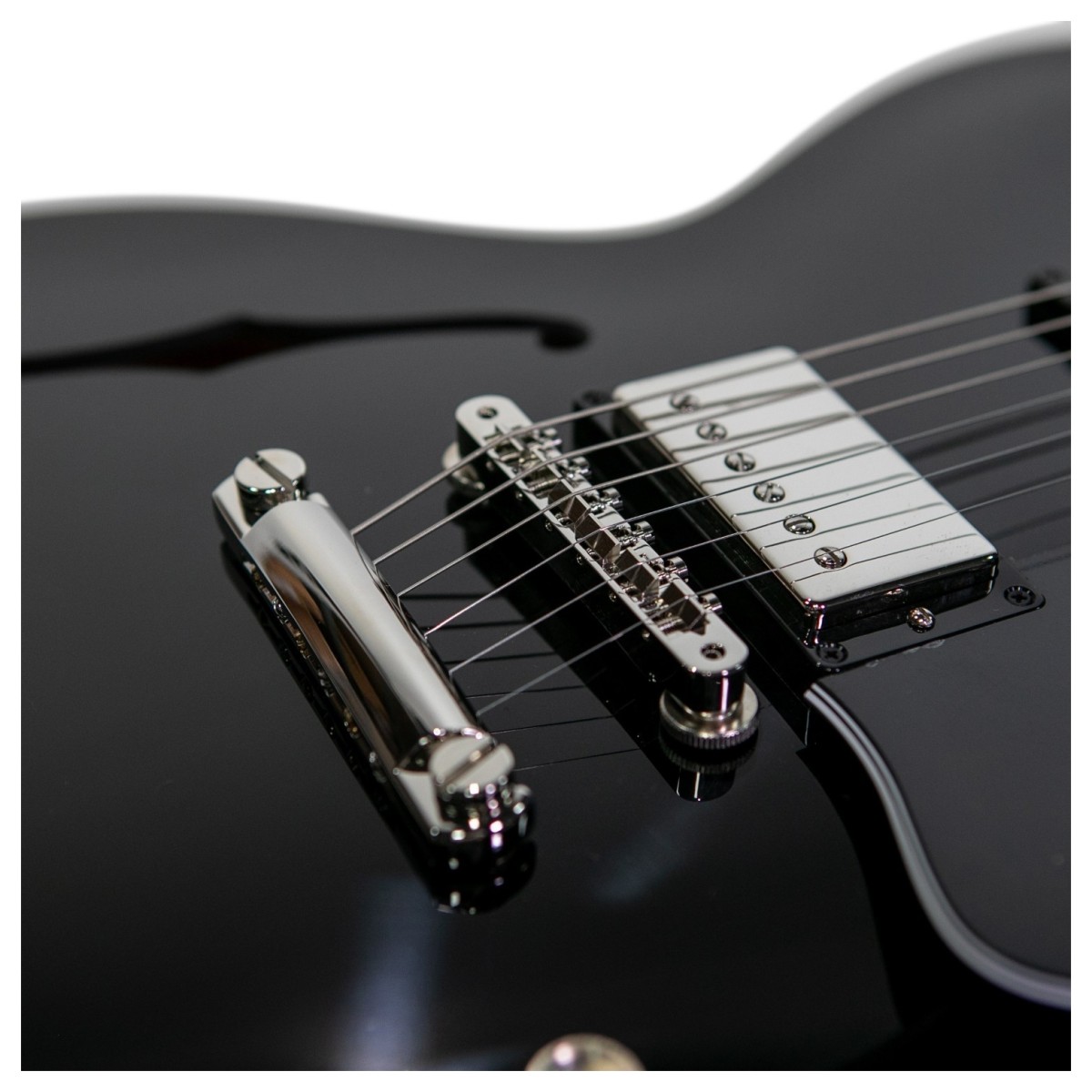 Gibson ES-335 Vintage Ebony #200960050 - Image 4