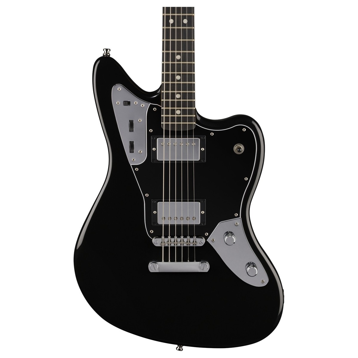 Fender Limited Edition Player Fusion Jaguar Baritone Ebony Fingerboard Black - Image 2