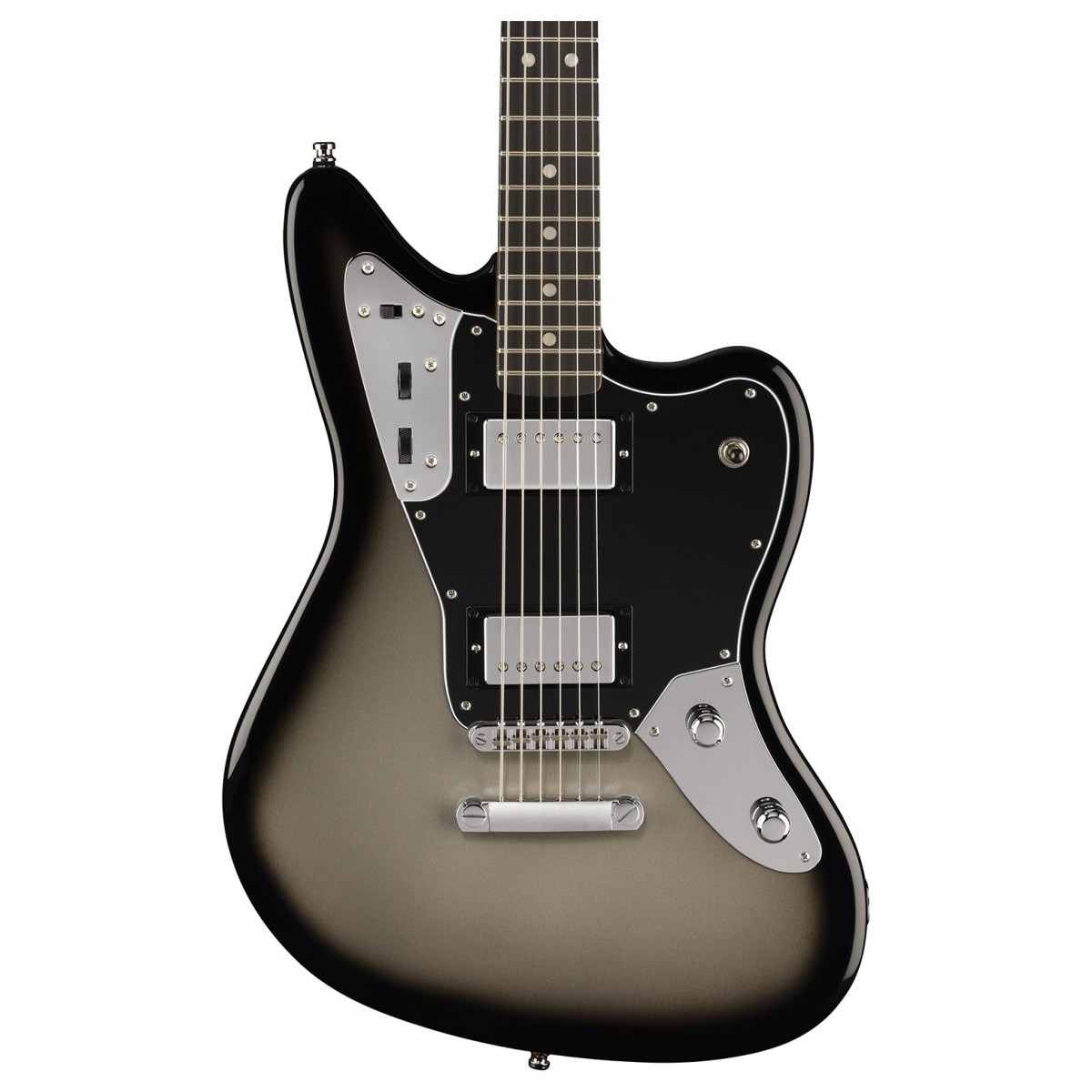 Fender Limited Edition Player Fusion Jaguar Baritone Ebony Fingerboard Silverburst - Image 2