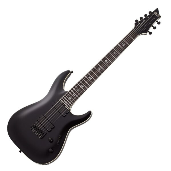 Schecter C-7 SLS Evil Twin 7 String Satin Black - Image 1