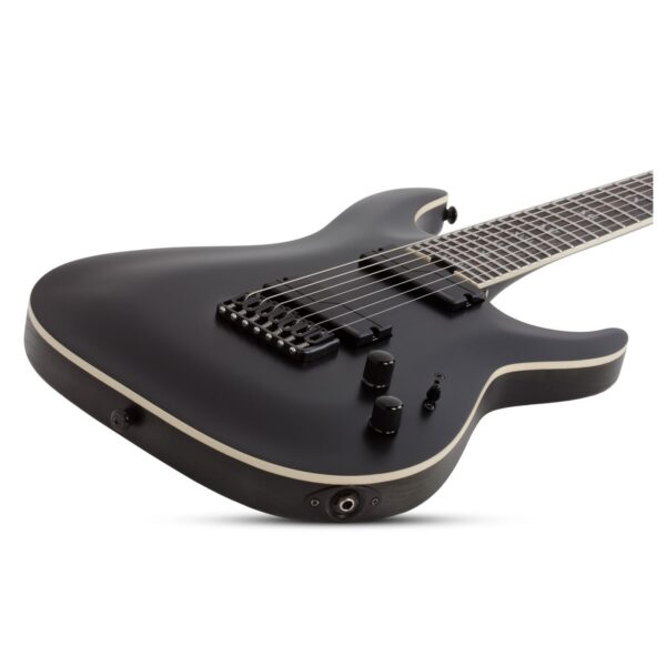 Schecter C-7 SLS Evil Twin 7 String Satin Black - Image 2