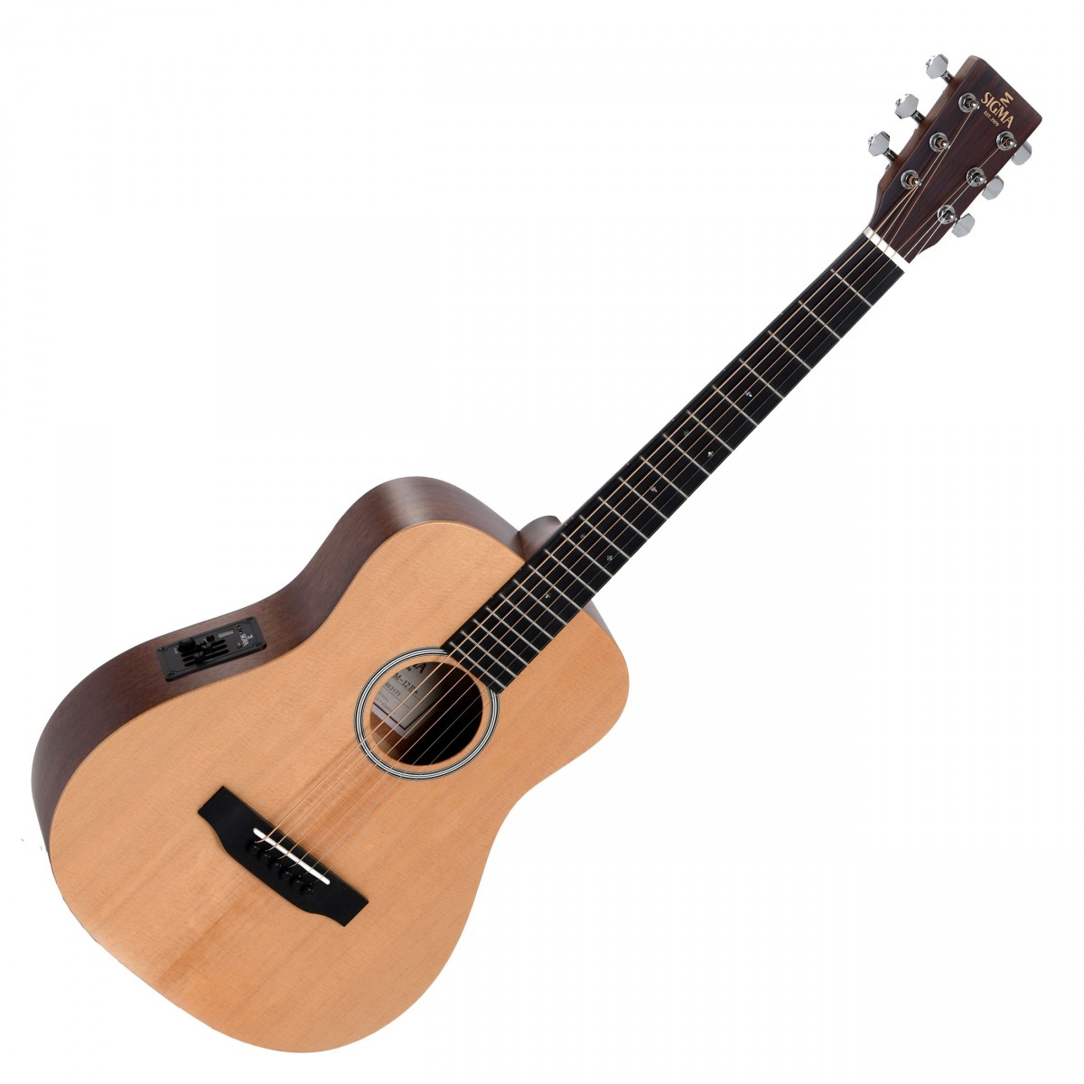 Sigma TM-12E Electro Acoustic Travel Guitar Natural - Image 1