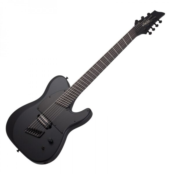 Schecter PT-7 MS Black Ops 7 String Satin Black Open Pore - Image 1