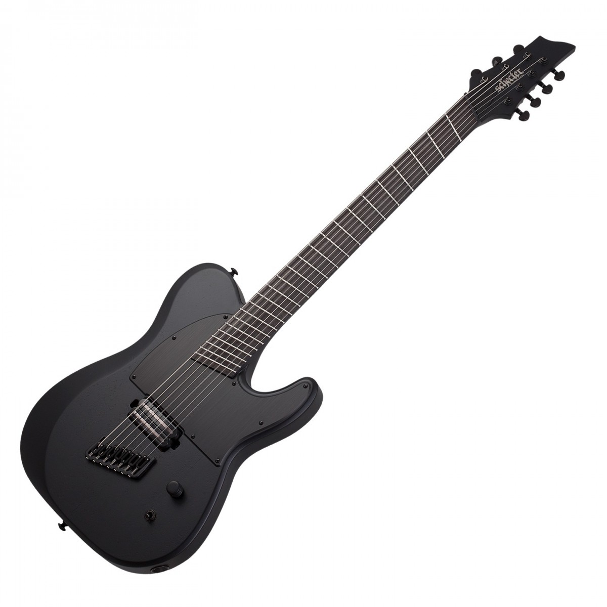 Schecter PT-7 MS Black Ops 7 String Satin Black Open Pore - Image 1