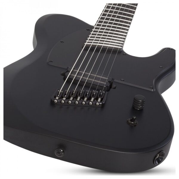 Schecter PT-7 MS Black Ops 7 String Satin Black Open Pore - Image 2