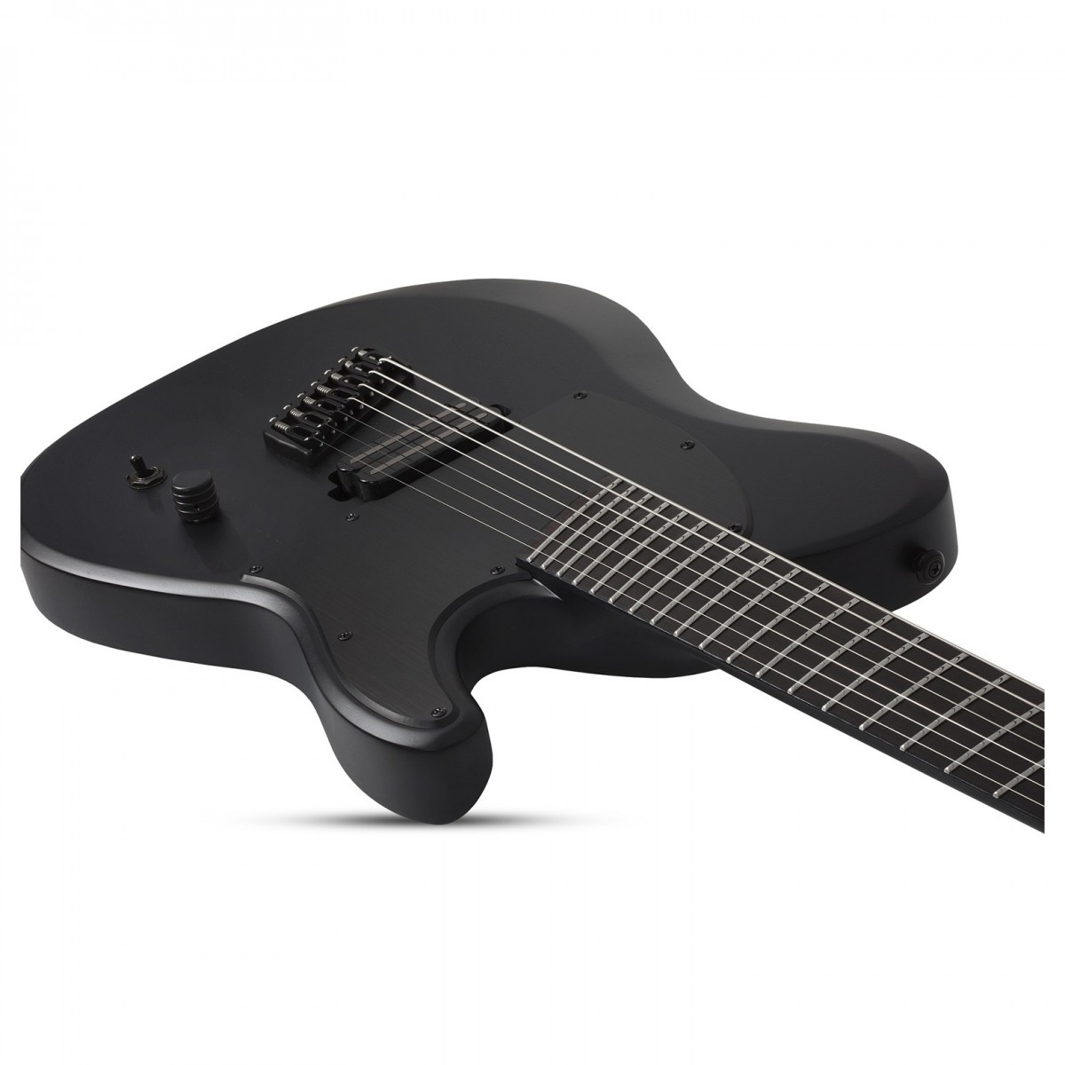 Schecter PT-7 MS Black Ops 7 String Satin Black Open Pore - Image 3