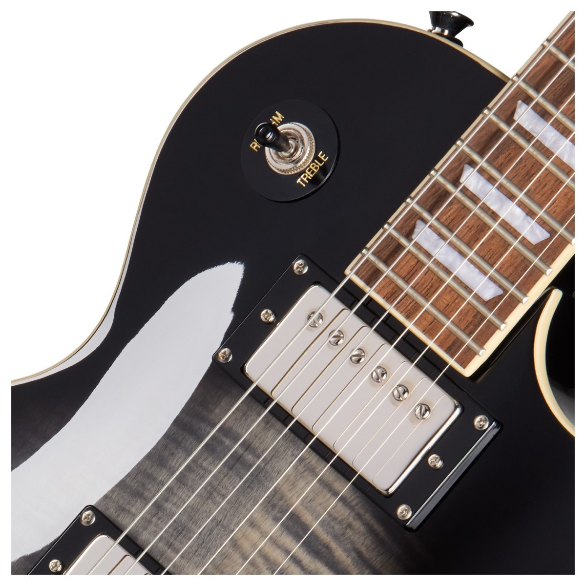 Epiphone Les Paul Tribute Plus Ebony Burst - Image 4