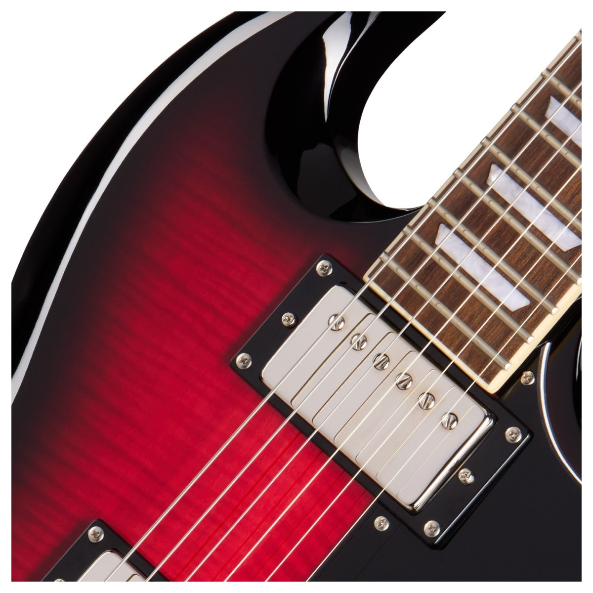 Epiphone SG Tribute Plus Cherry Burst - Image 4