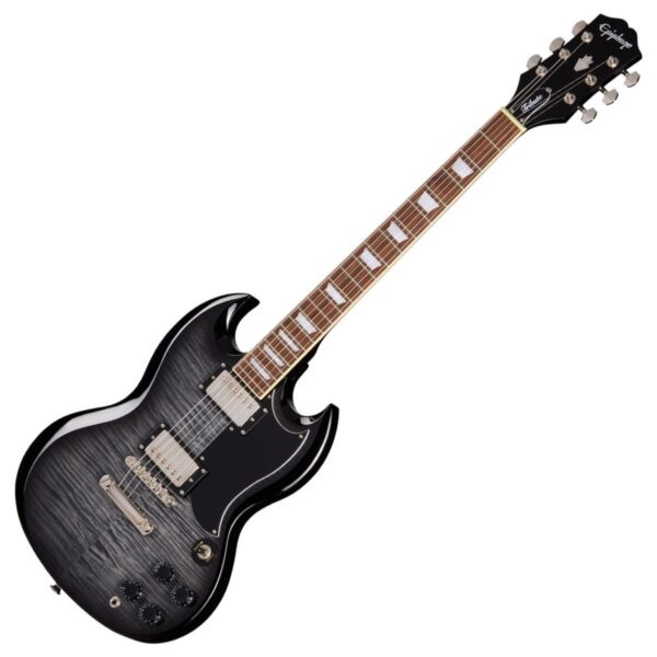 Epiphone SG Tribute Plus Ebony Burst - Image 1