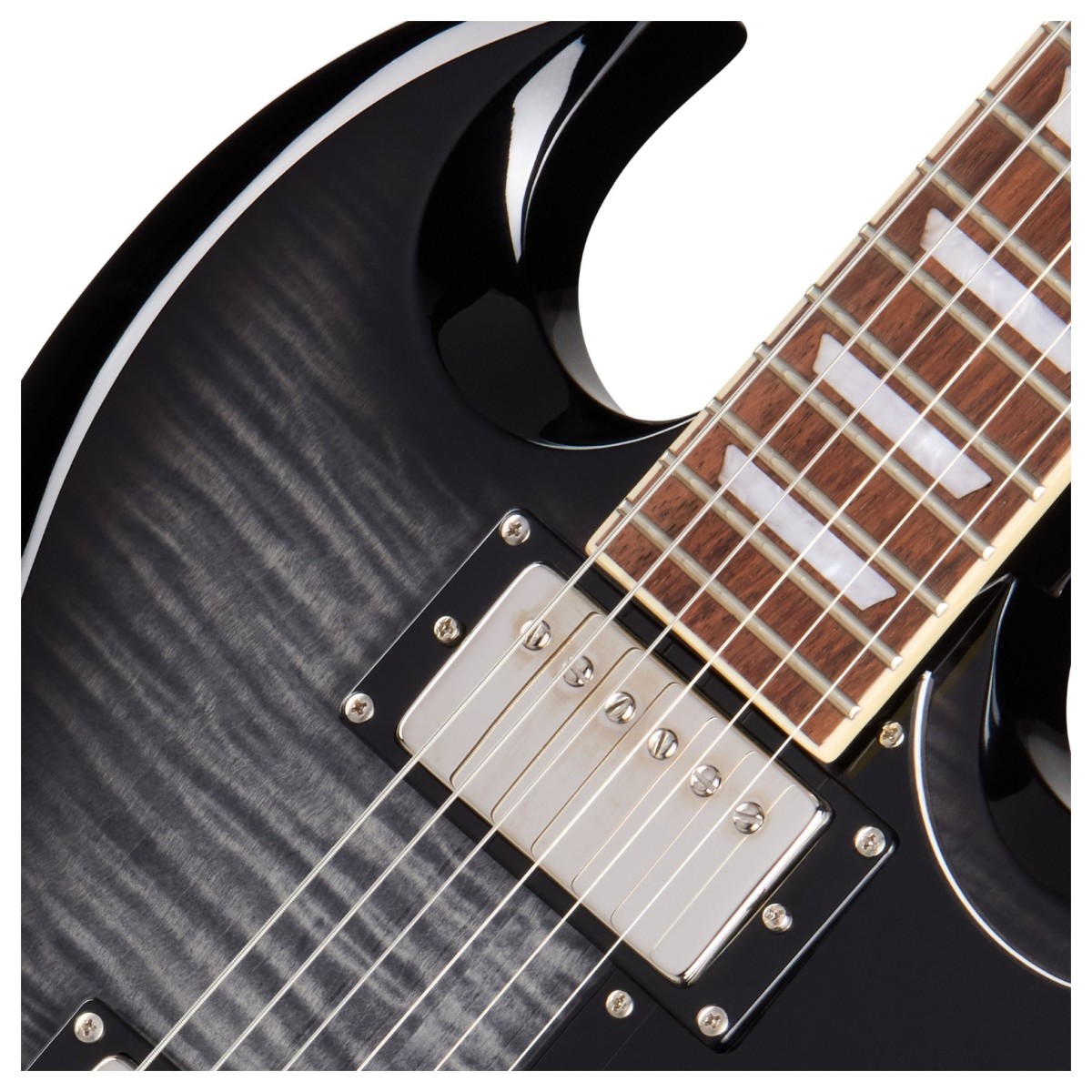 Epiphone SG Tribute Plus Ebony Burst - Image 4