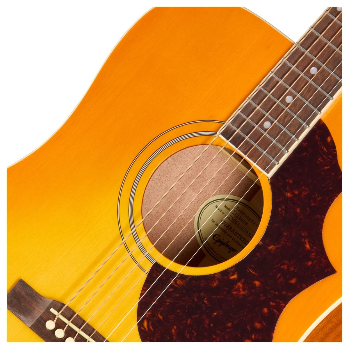 Epiphone Hummingbird Tribute​ Heritage Sunburst - Image 4