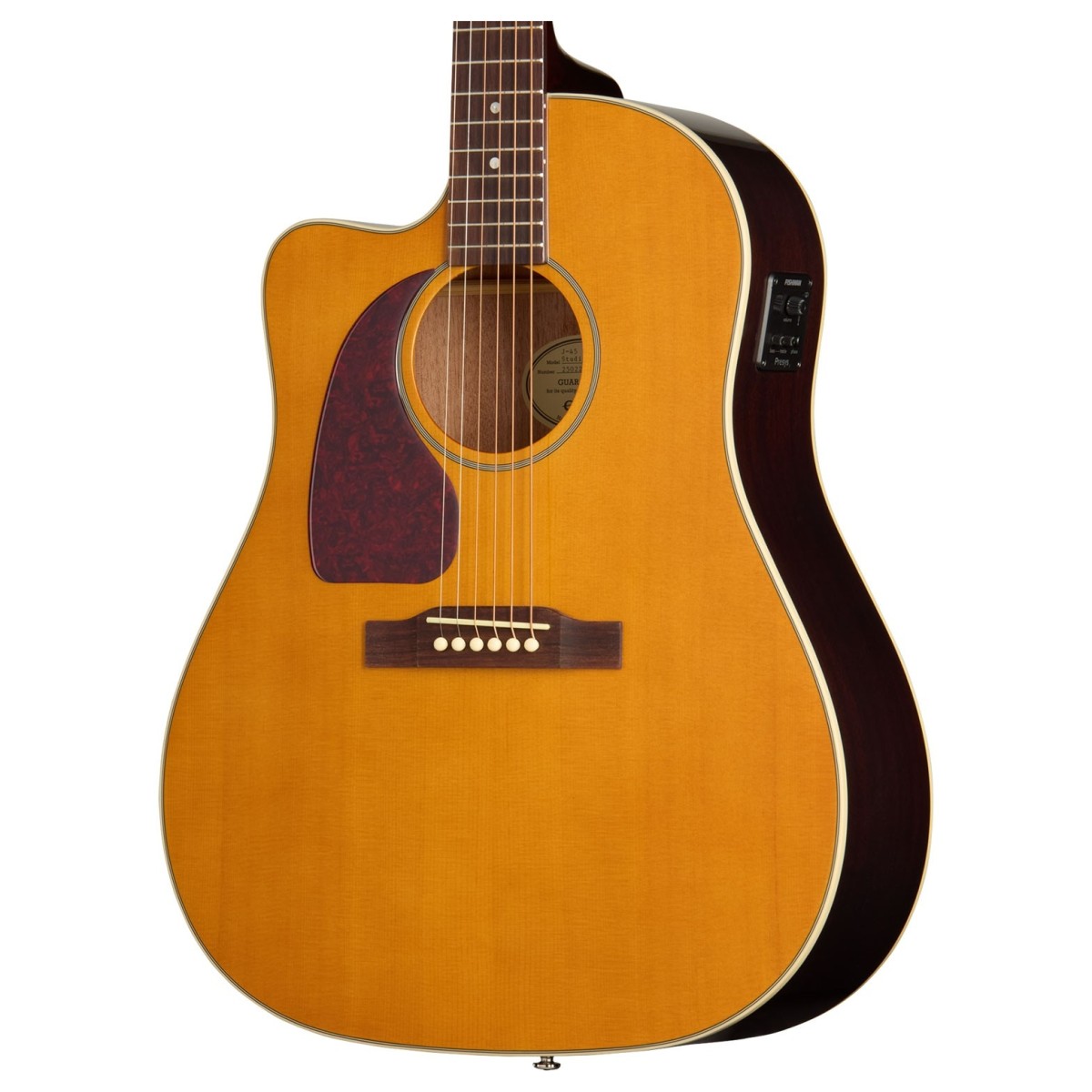 Epiphone J-45 Studio EC Left Handed Natural - Image 2