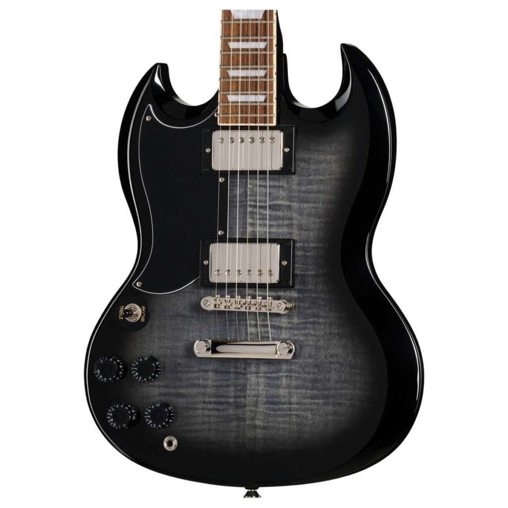 Epiphone SG Tribute Plus Left Handed Ebony Burst