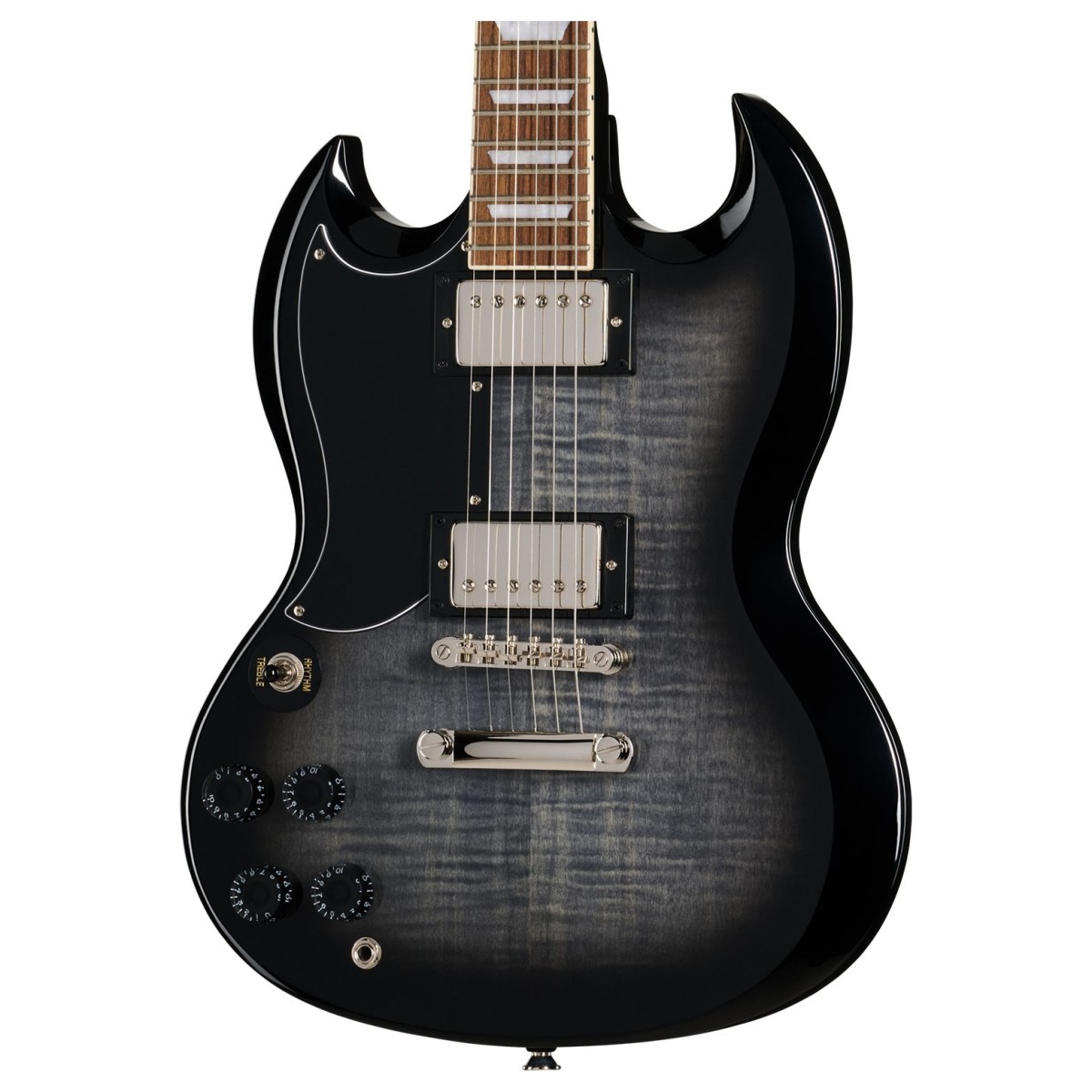 Epiphone SG Tribute Plus Left Handed Ebony Burst - Image 2