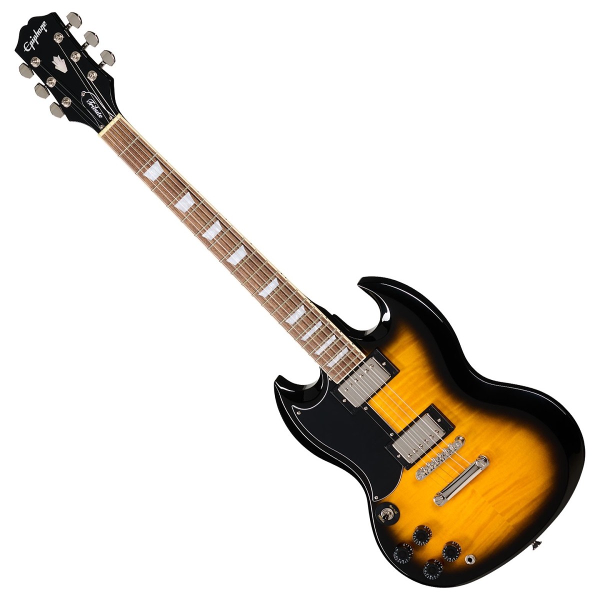 Epiphone SG Tribute Plus Left Handed Vintage Sunburst - Image 1