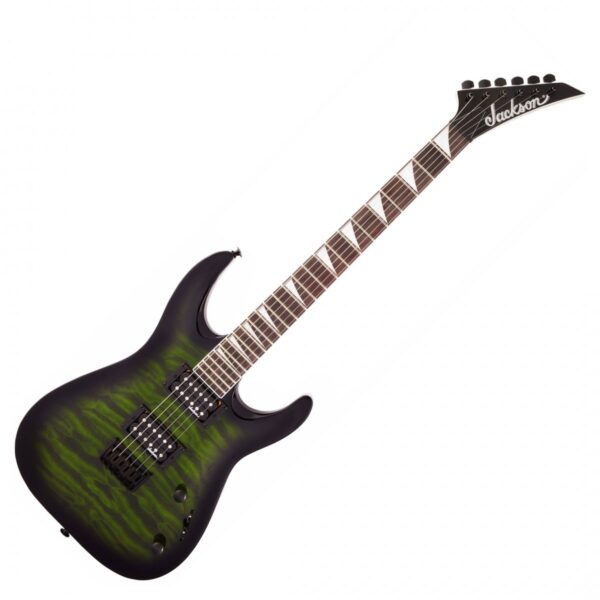 Jackson JS Series Dinky Arch Top JS32Q DKA HT Transparent Green Burst - Image 1
