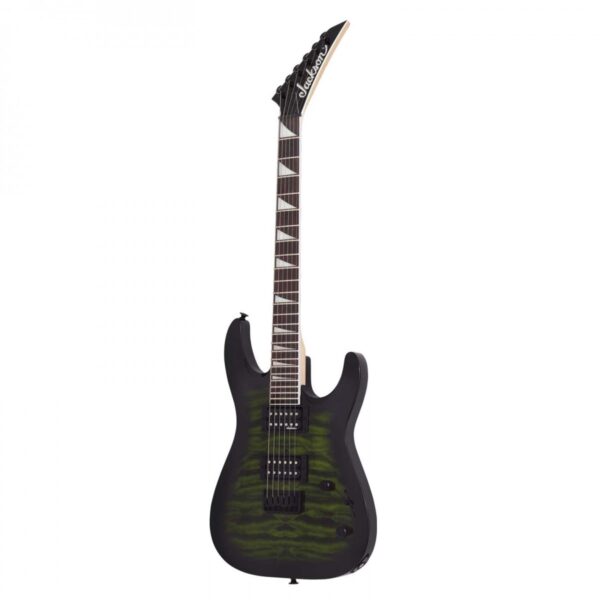 Jackson JS Series Dinky Arch Top JS32Q DKA HT Transparent Green Burst - Image 3