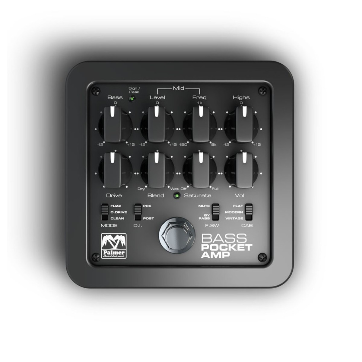 Palmer MI Pocket Amp Bass Portable Preamp for Bass Guitars - Image 3