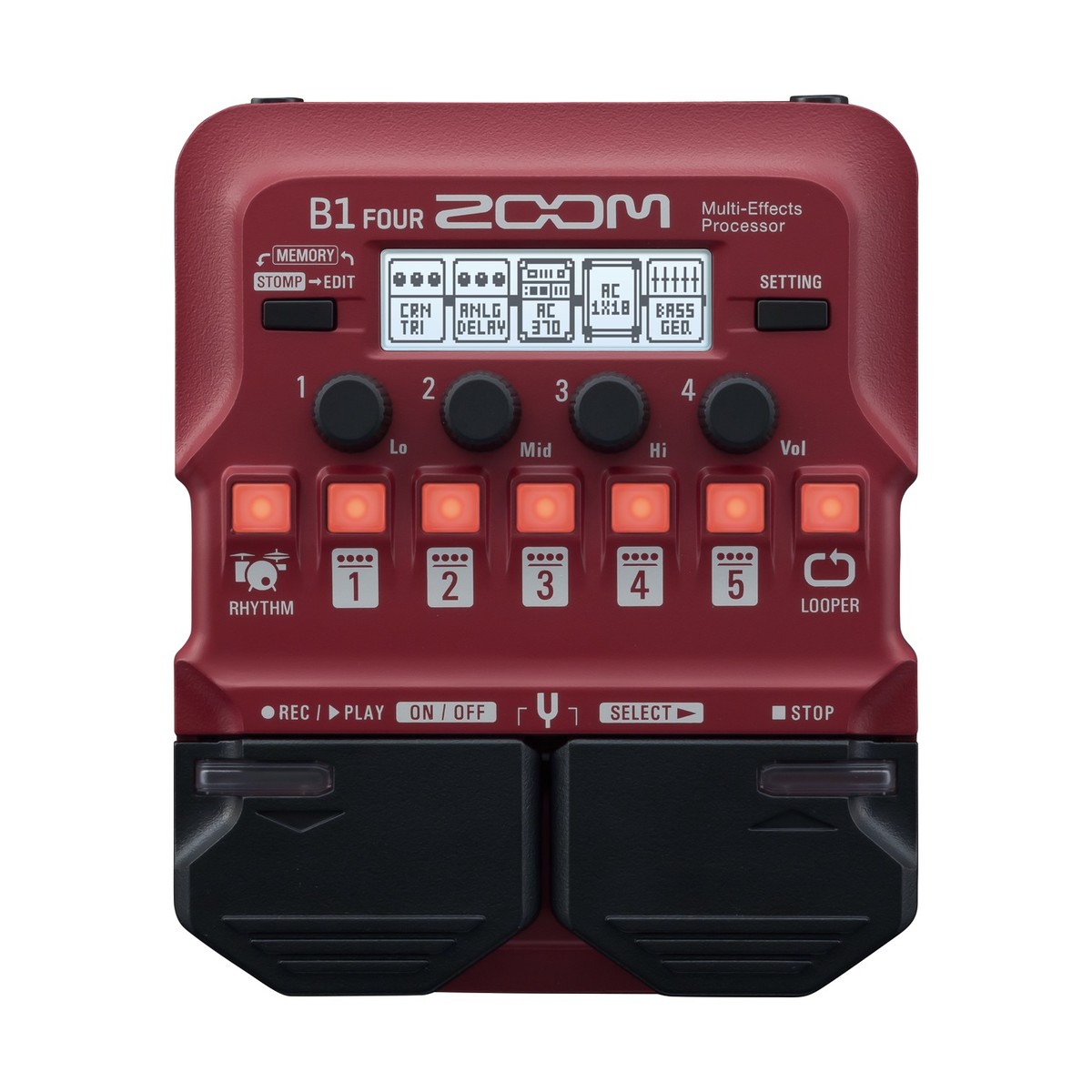 Zoom B1 FOUR Bass Multi-Effects Pedal - Image 1