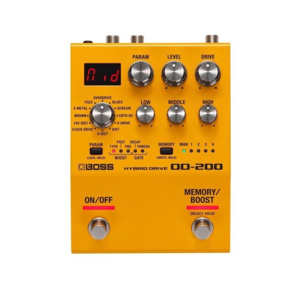 Boss OD-200 Hybrid Drive Pedal with MIDI Connection Cable - Image 2