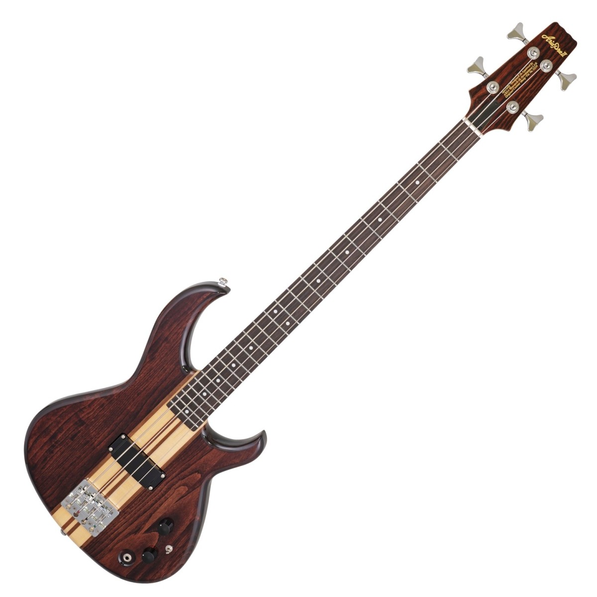 Aria SB-700 Electric Bass Guitar Walnut - Image 1