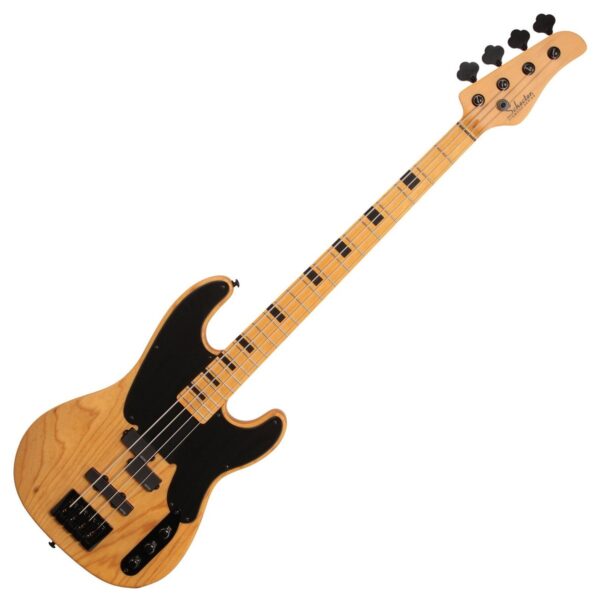 Schecter Model-T Session Bass Guitar Aged Natural Satin - Image 1