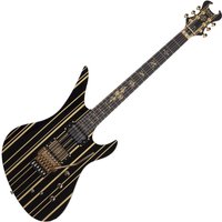 Schecter Synyster Custom-S Gloss Black w/Gold Stripes