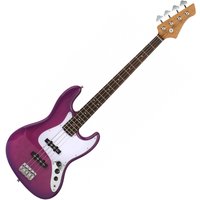 Tanglewood Northstar Pro NSP6JP Electric Bass Guitar Thru Purple