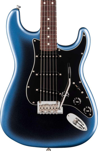 Fender American Professional Stratocaster Electric Guitar in Dark Night, Rosewood Fingerboard - Image 2