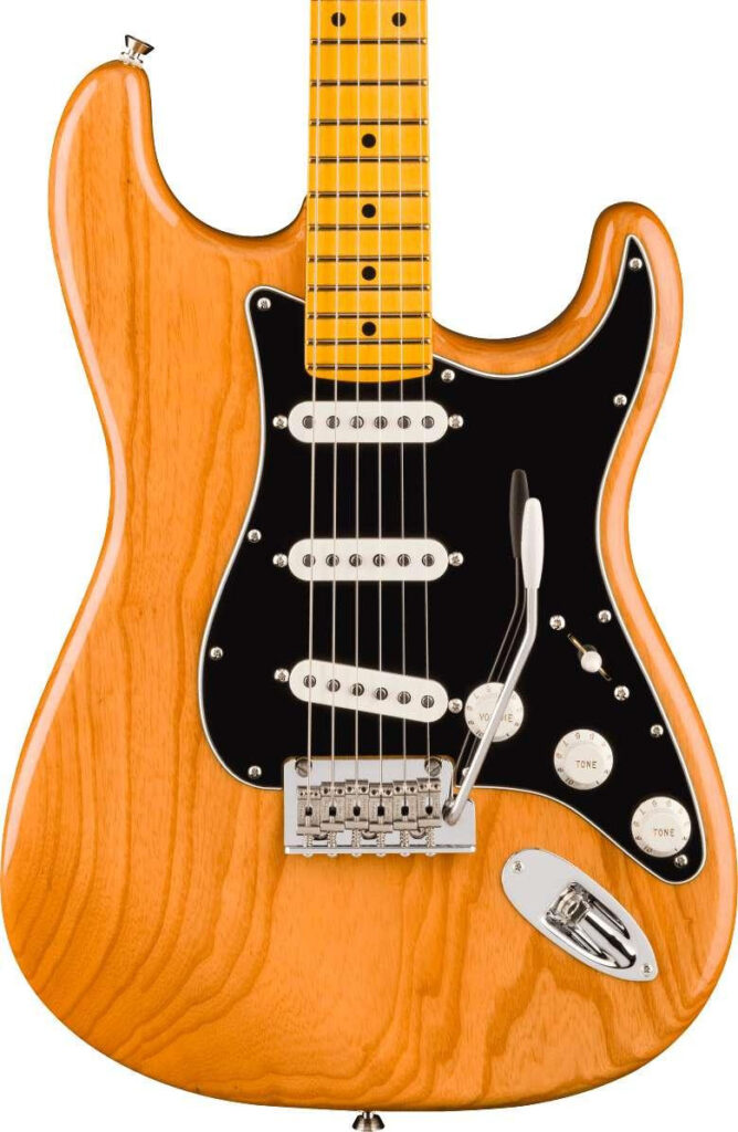 Fender American Professional Stratocaster Electric Guitar in Natural, Maple Fingerboard