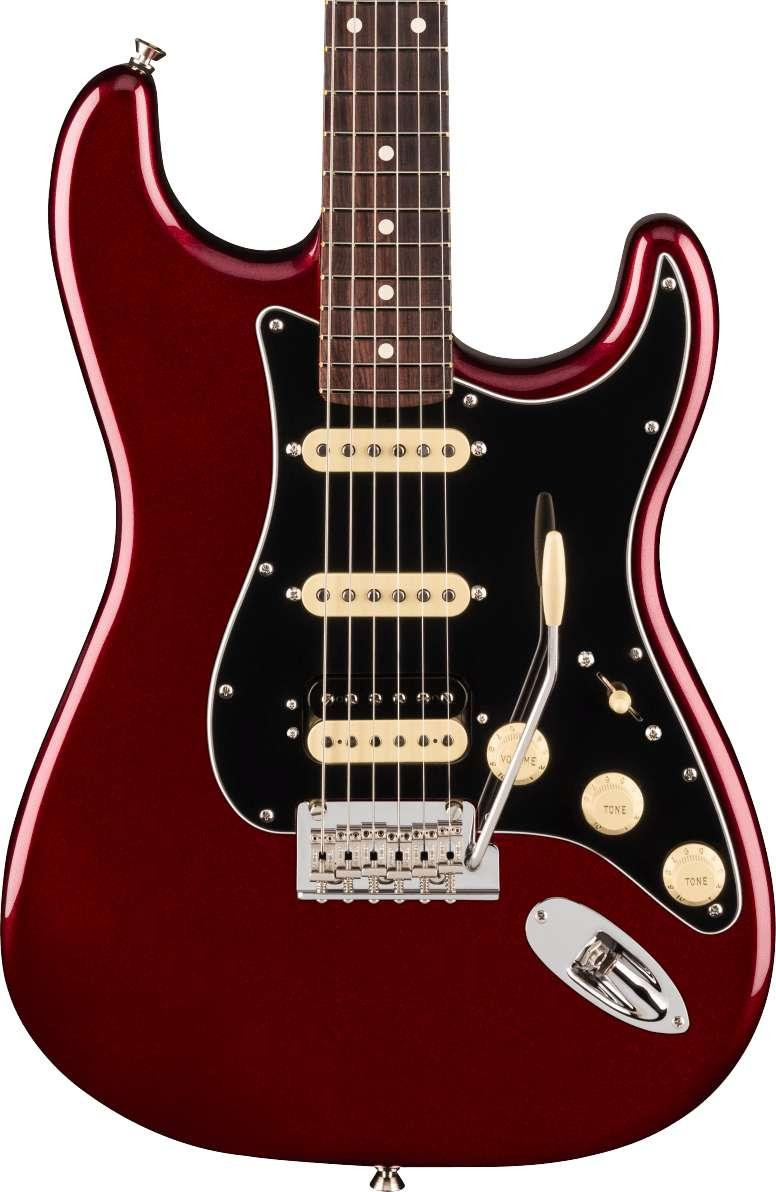 Fender American Professional Stratocaster HSS Electric Guitar in Oxblood, Rosewood Fingerboard - Image 1