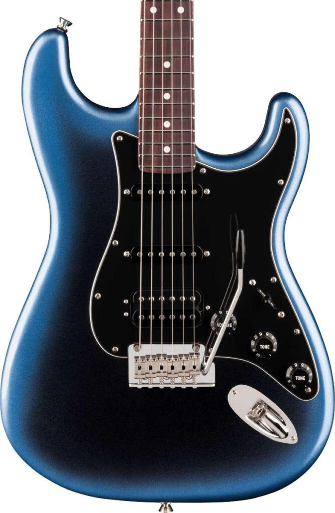 Fender American Professional Stratocaster HSS Electric Guitar in Dark Night, Rosewood Fingerboard
